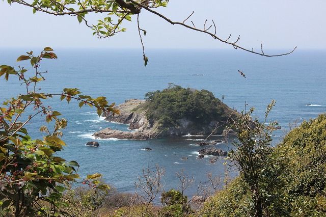 近くの歴史的伝説のある島「亀島」　Island with a historical legend Turtle Island what we call 'Game-jima' 